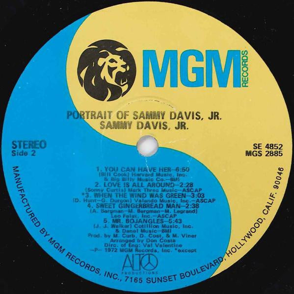 Sammy Davis Jr. - Portrait Of Sammy Davis, Jr.