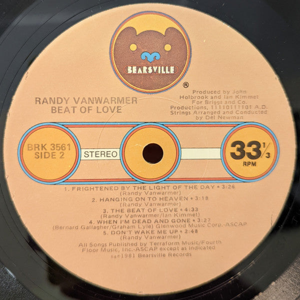 Randy Vanwarmer - Beat Of Love