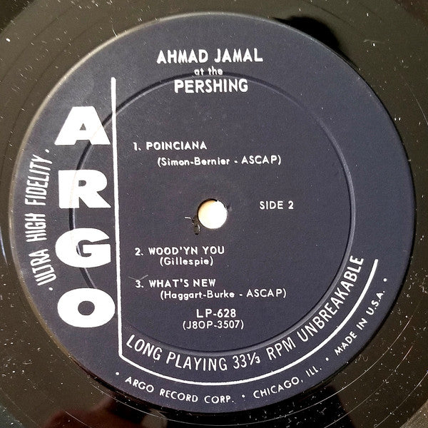 Ahmad Jamal At The Pershing - secondary