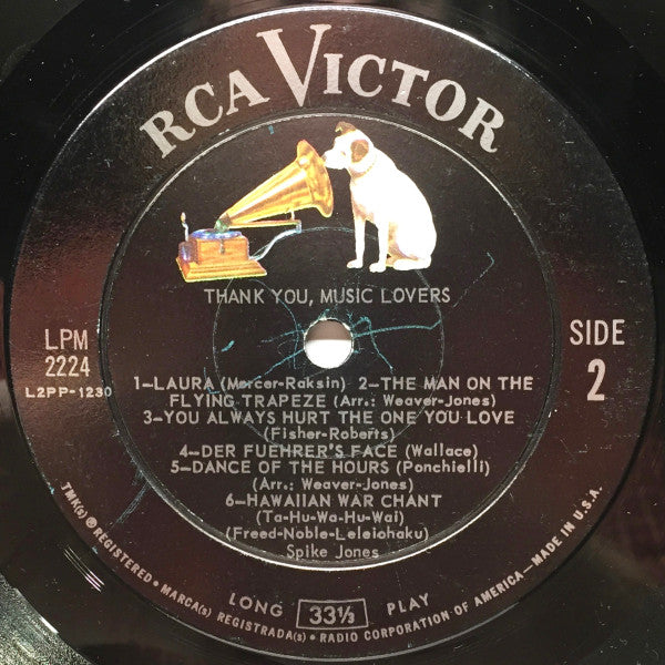 Thank You, Music Lovers - secondary