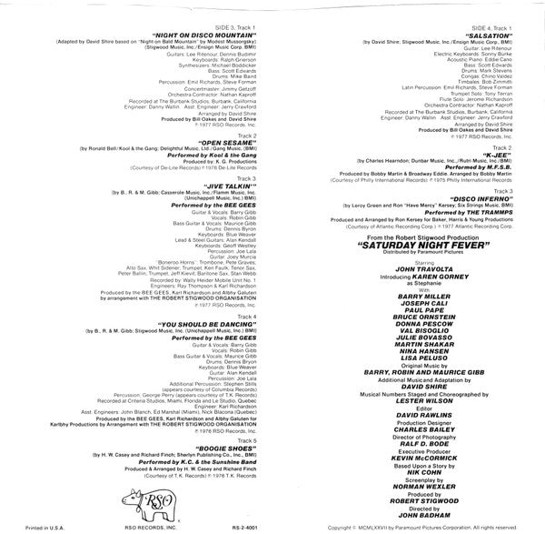 Saturday Night Fever (The Original Movie Sound Track) - secondary