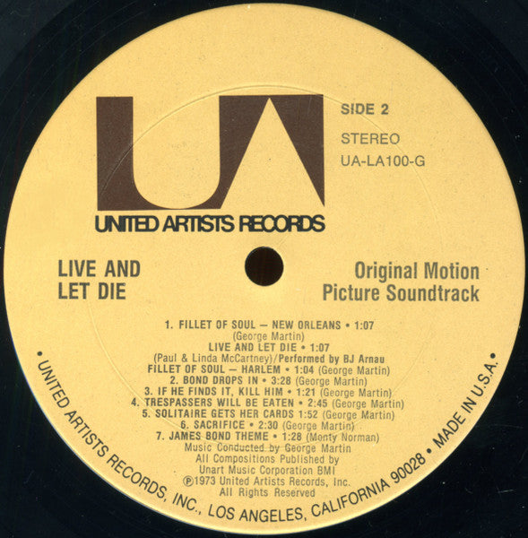 Live And Let Die (Original Motion Picture Soundtrack) - secondary
