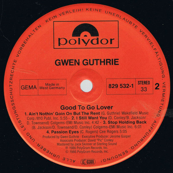 Gwen Guthrie - Good To Go Lover