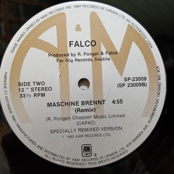 Auf Der Flucht (On The Run) / Maschine Brennt (Machine's Burning) - secondary