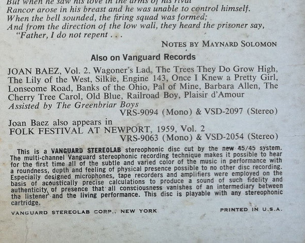 Joan Baez - secondary