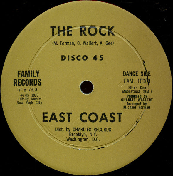 12" Single: East Coast - The Rock