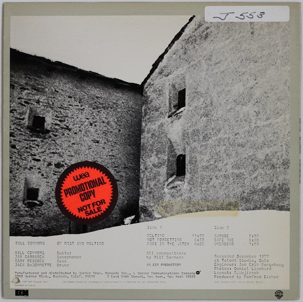 Bill Connors - Of Mist And Melting