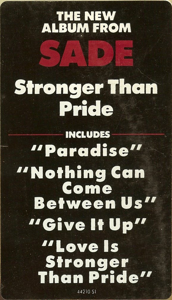 Sade - Stronger Than Pride