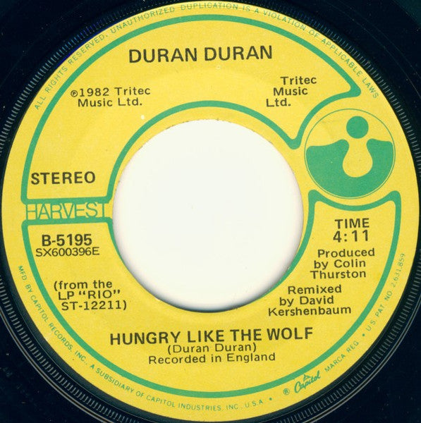Hungry Like The Wolf - secondary