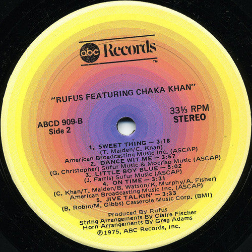 Rufus Featuring Chaka Khan - secondary