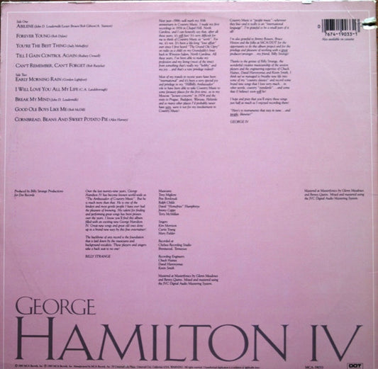 George Hamilton IV - secondary