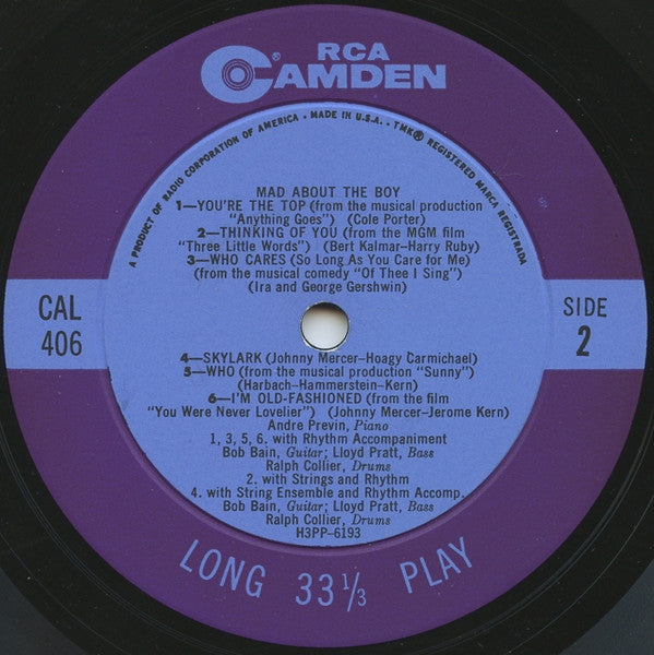 André Previn - Mad About The Boy