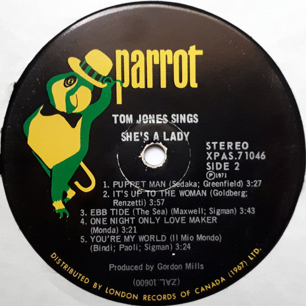 Tom Jones - Tom Jones Sings She's A Lady
