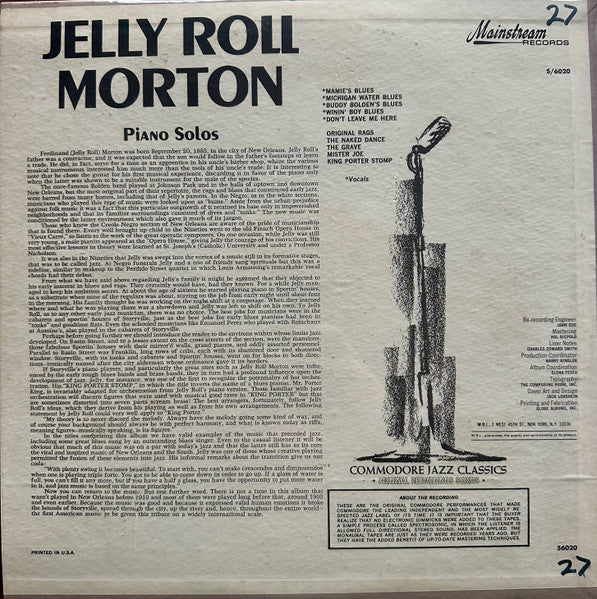 Jelly Roll Morton - secondary