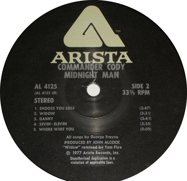 Commander Cody Band - Rock 'N Roll Again