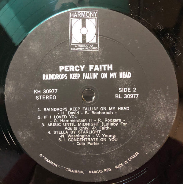 Percy Faith - Raindrops Keep Fallin' On My Head