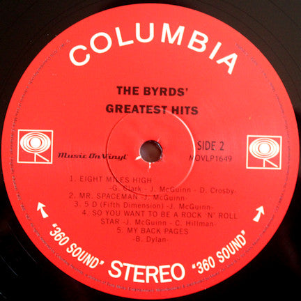 The Byrds' Greatest Hits - secondary