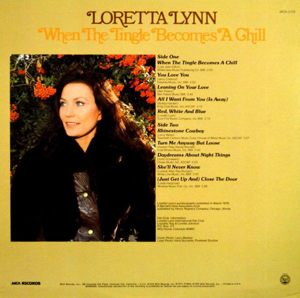 Loretta Lynn - When The Tingle Becomes A Chill