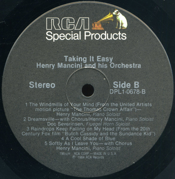 Henry Mancini And His Orchestra - Taking It Easy