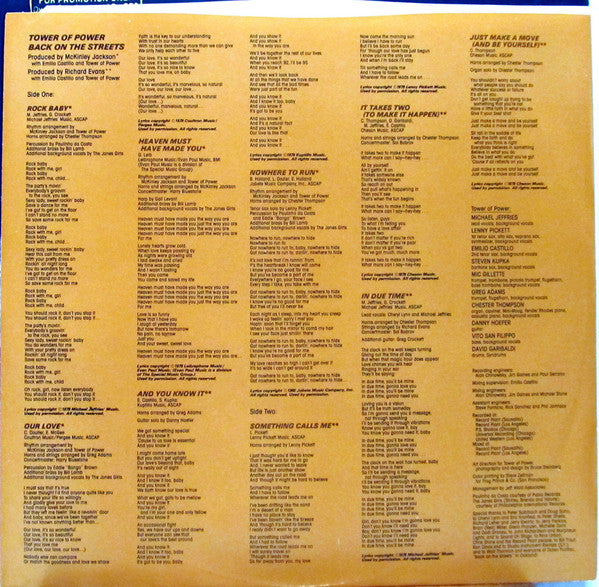 Back On The Streets - secondary