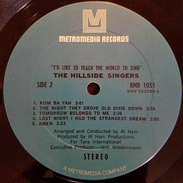 The Hillside Singers - I'd Like To Teach The World To Sing