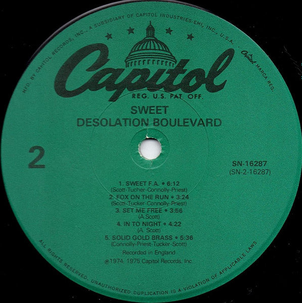 Desolation Boulevard - secondary