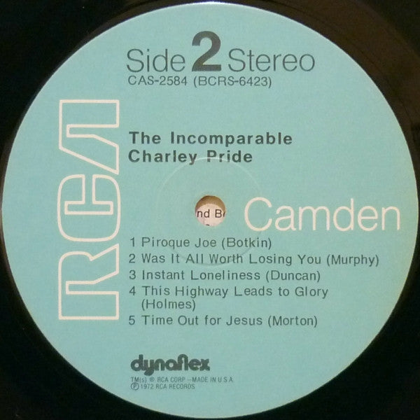 The Incomparable Charley Pride - secondary