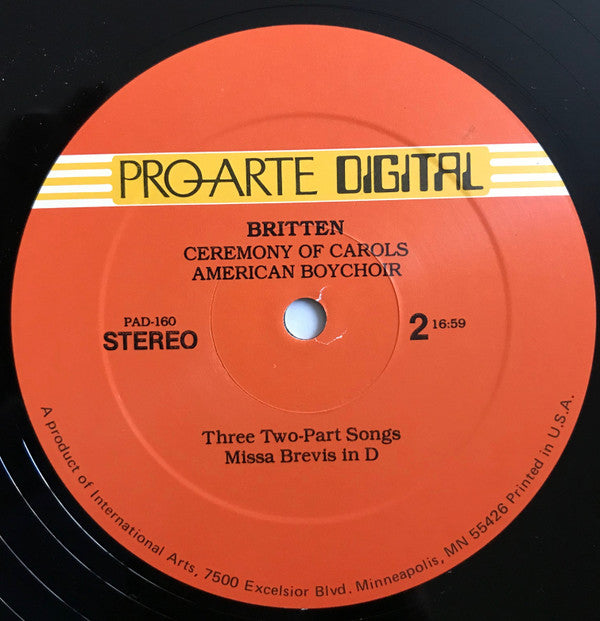 Benjamin Britten, The American Boychoir, John Kuzma - Ceremony Of Carols