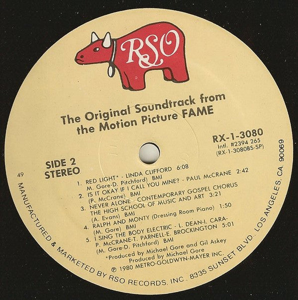 Fame - Original Soundtrack From The Motion Picture - secondary