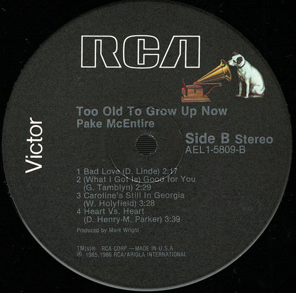 Too Old To Grow Up Now - secondary