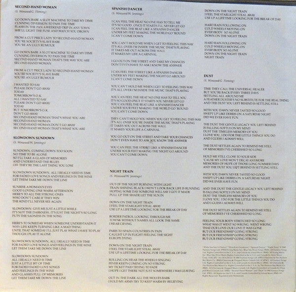 Steve Winwood - Arc Of A Diver