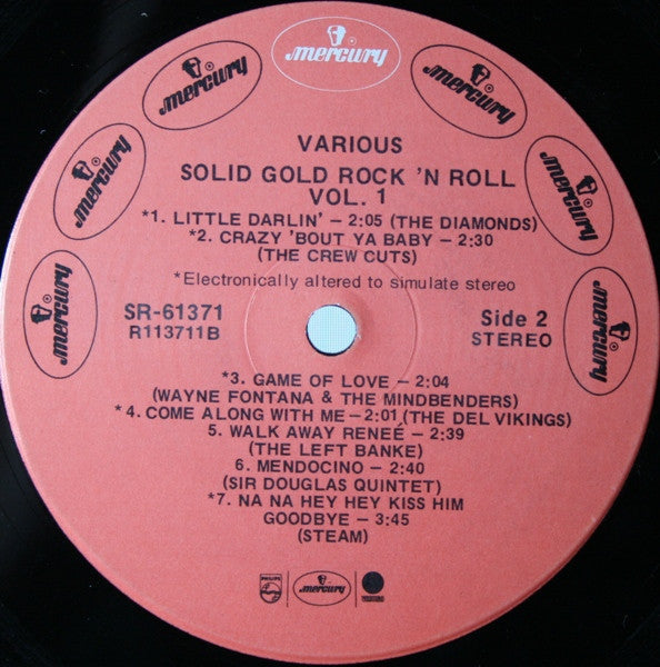 Various - Solid Gold Rock 'N' Roll Volume 1