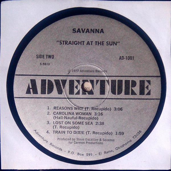 Savanna - Straight At The Sun