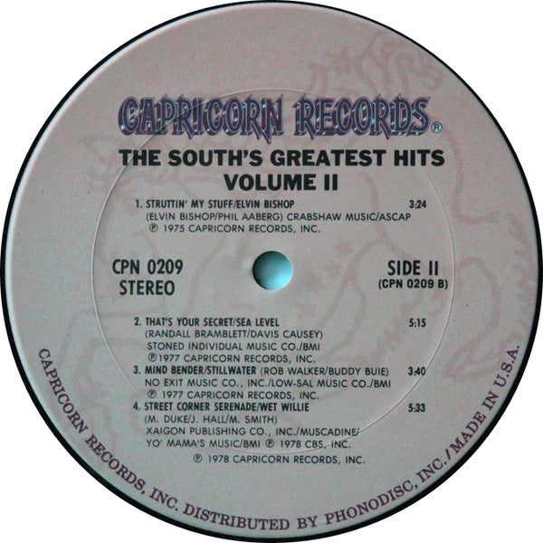 The South's Greatest Hits Volume II - secondary