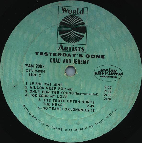 Yesterday's Gone - secondary