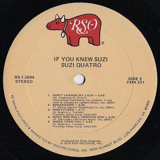 If You Knew Suzi... - secondary