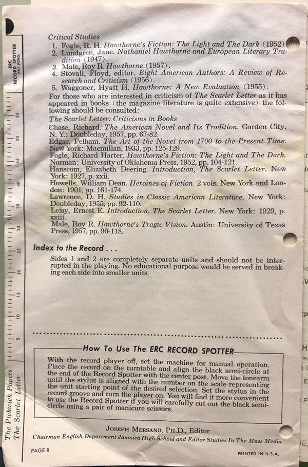 Nathaniel Hawthorne, Charles Dickens - The Pickwick Papers / The Scarlet Letter