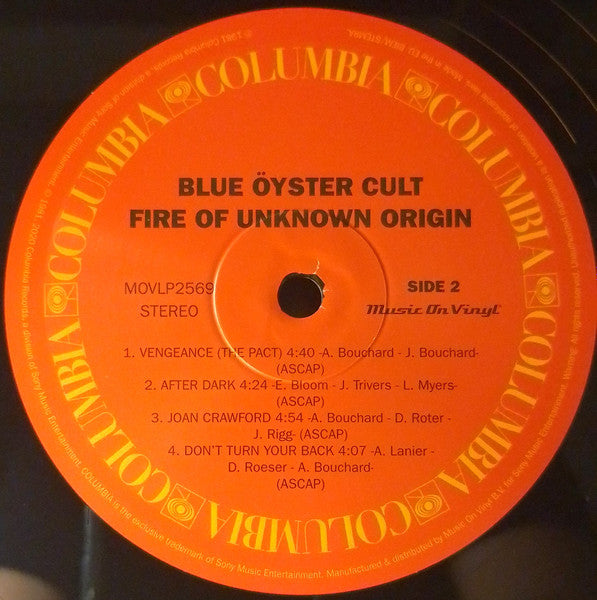 Fire Of Unknown Origin - secondary