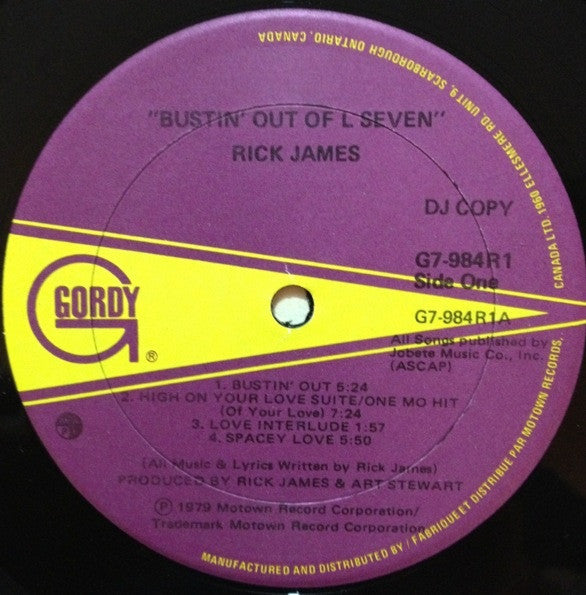 Rick James - Bustin' Out Of L Seven