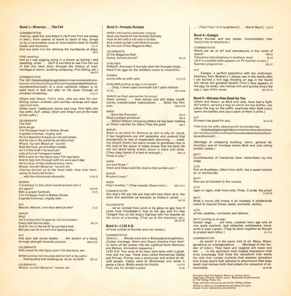 James Joyce's Finnegans Wake (Passages) - secondary