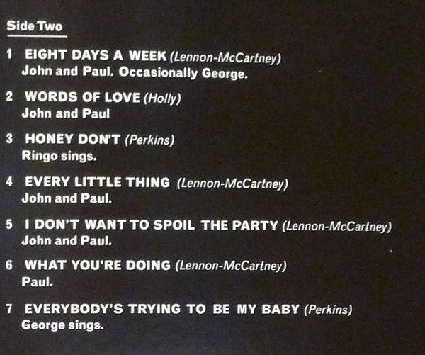 Beatles For Sale - secondary