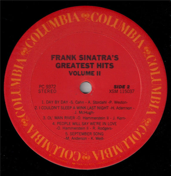 Frank Sinatra's Greatest Hits - The Early Years - Volume Two - secondary