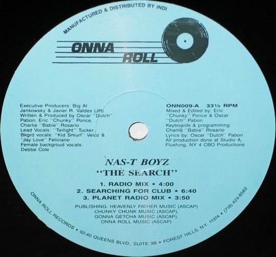 12" Single: Nas-T Boyz - The Search