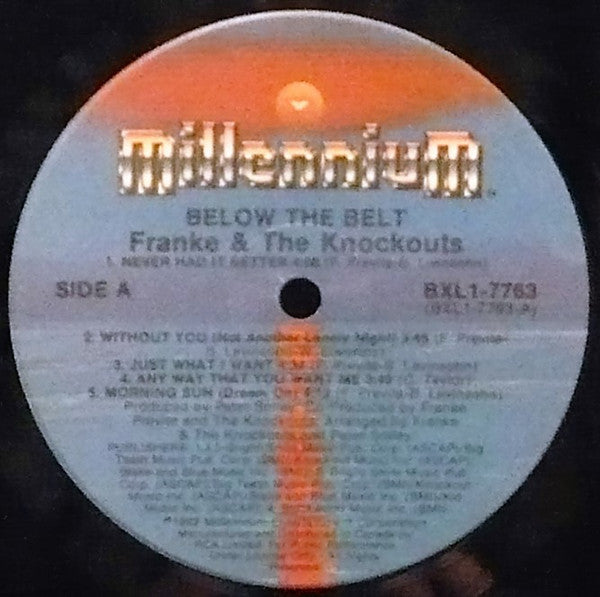 Franke & The Knockouts - Below The Belt