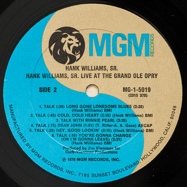 Live At The Grand Ole Opry - secondary