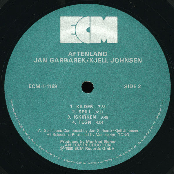 Jan Garbarek, Kjell Johnsen - Aftenland