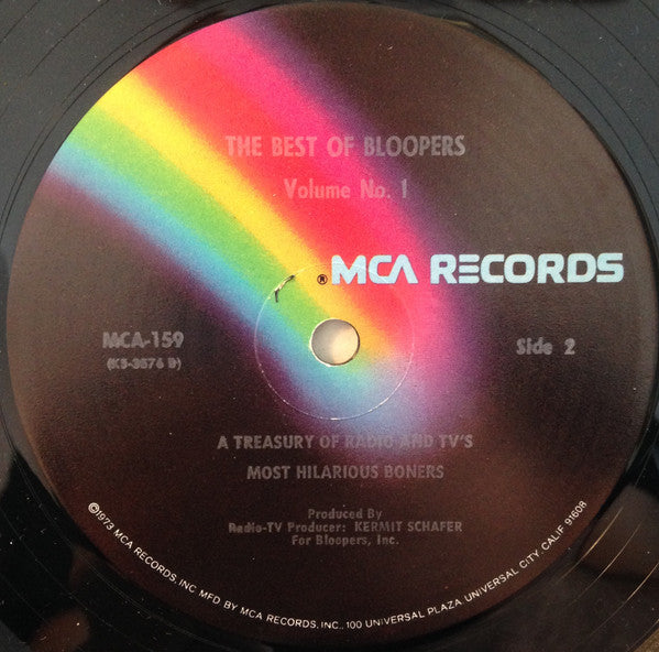 Kermit Schafer - The Best Of...Bloopers-Radio And Television's Most Hilarious Boners