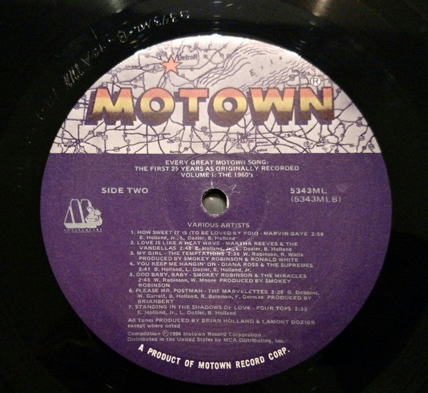 Every Great Motown Song: The First 25 Years - Volume 1: The 1960's - secondary