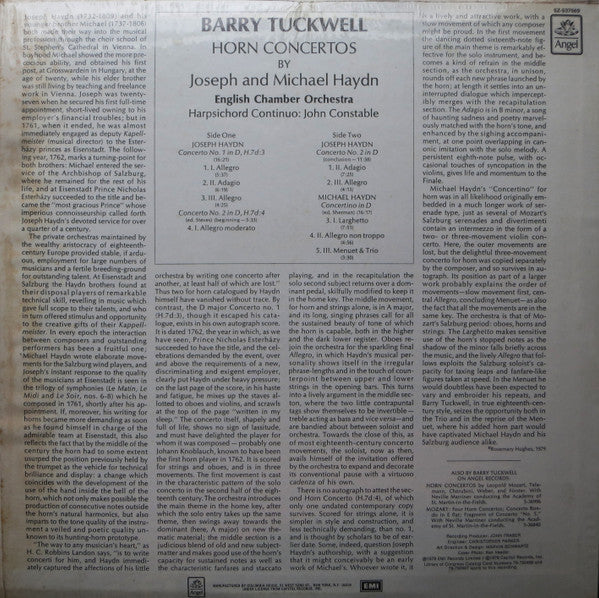 Joseph Haydn, Michael Haydn, Barry Tuckwell, English Chamber Orchestra - Horn Concertos