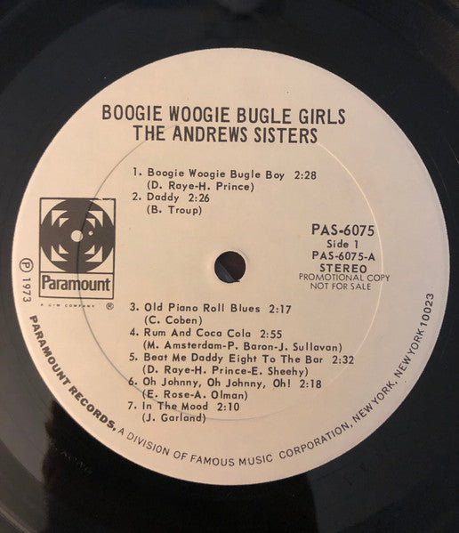 Boogie Woogie Bugle Girls - secondary